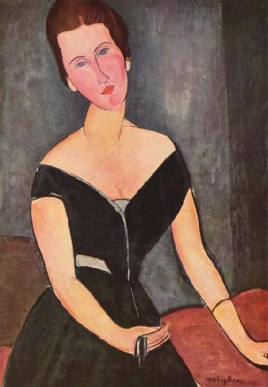 Amedeo Modigliani Portrat der Frau van Muyden oil painting picture